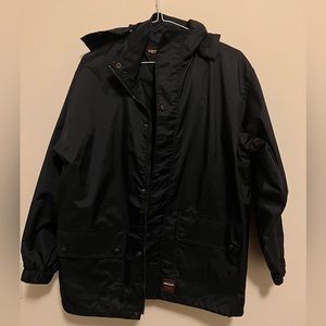 West Coast Connections navy rain coat